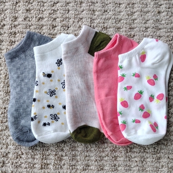Colorful Ankle Socks, Five-pack - Picture 1 of 10